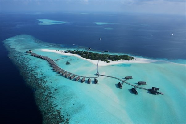 MALDIVES Cocoa Island Ariel View