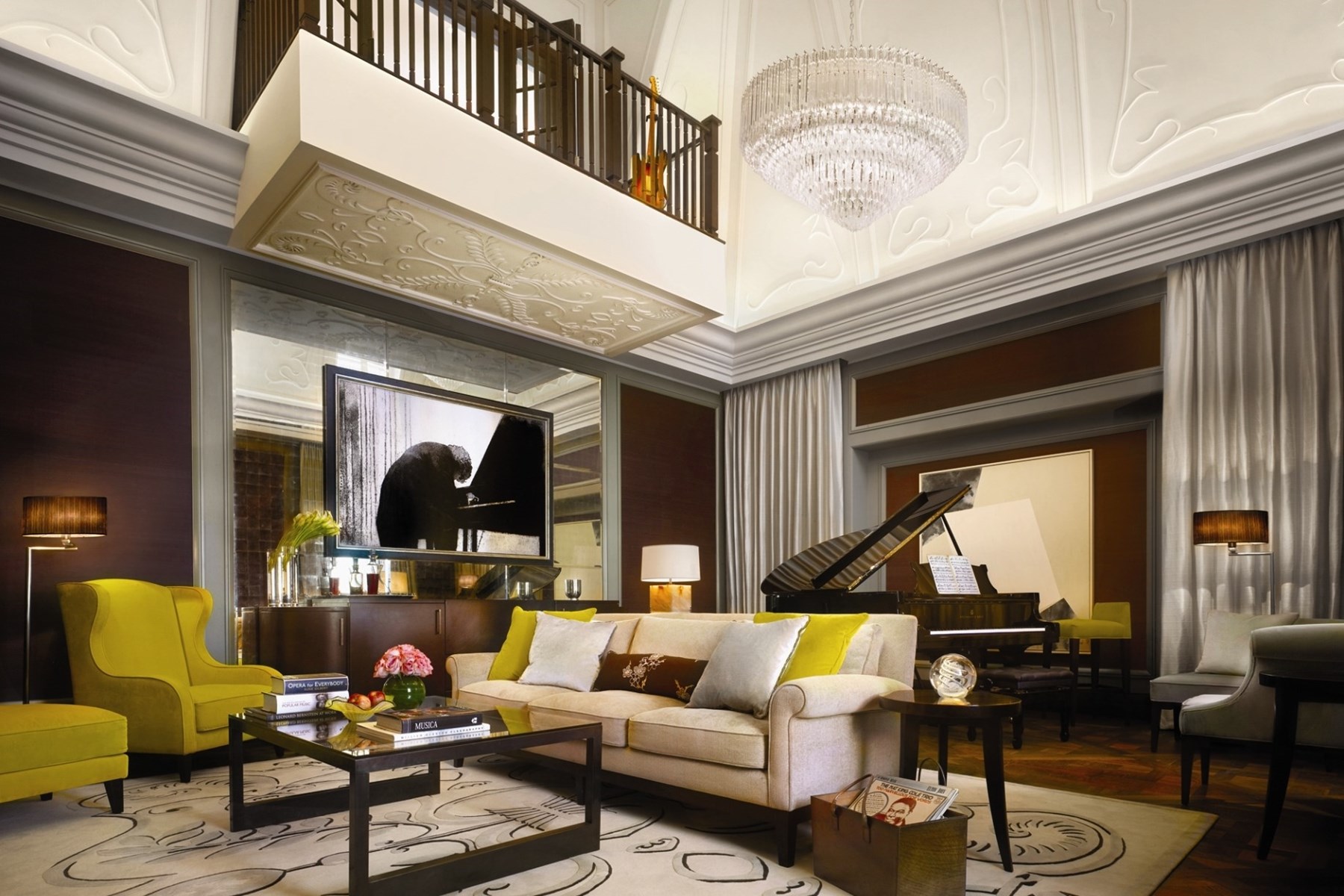 Corinthia London UK Musicians Penthouse Double Height Lounge Corinthia Hotel London