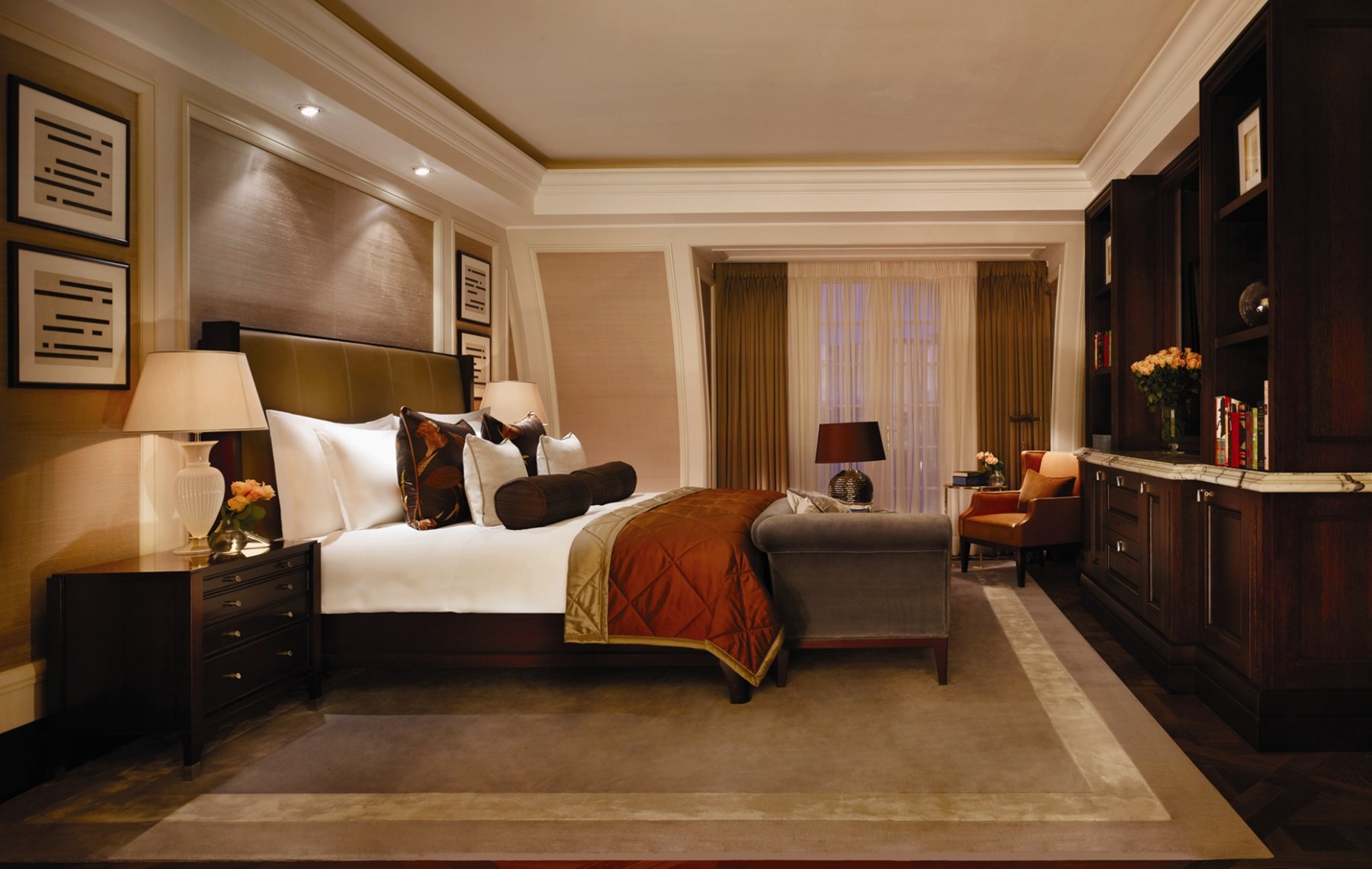 Corinthia London UK Writers Penthouse Bedroom Corinthia Hotel London