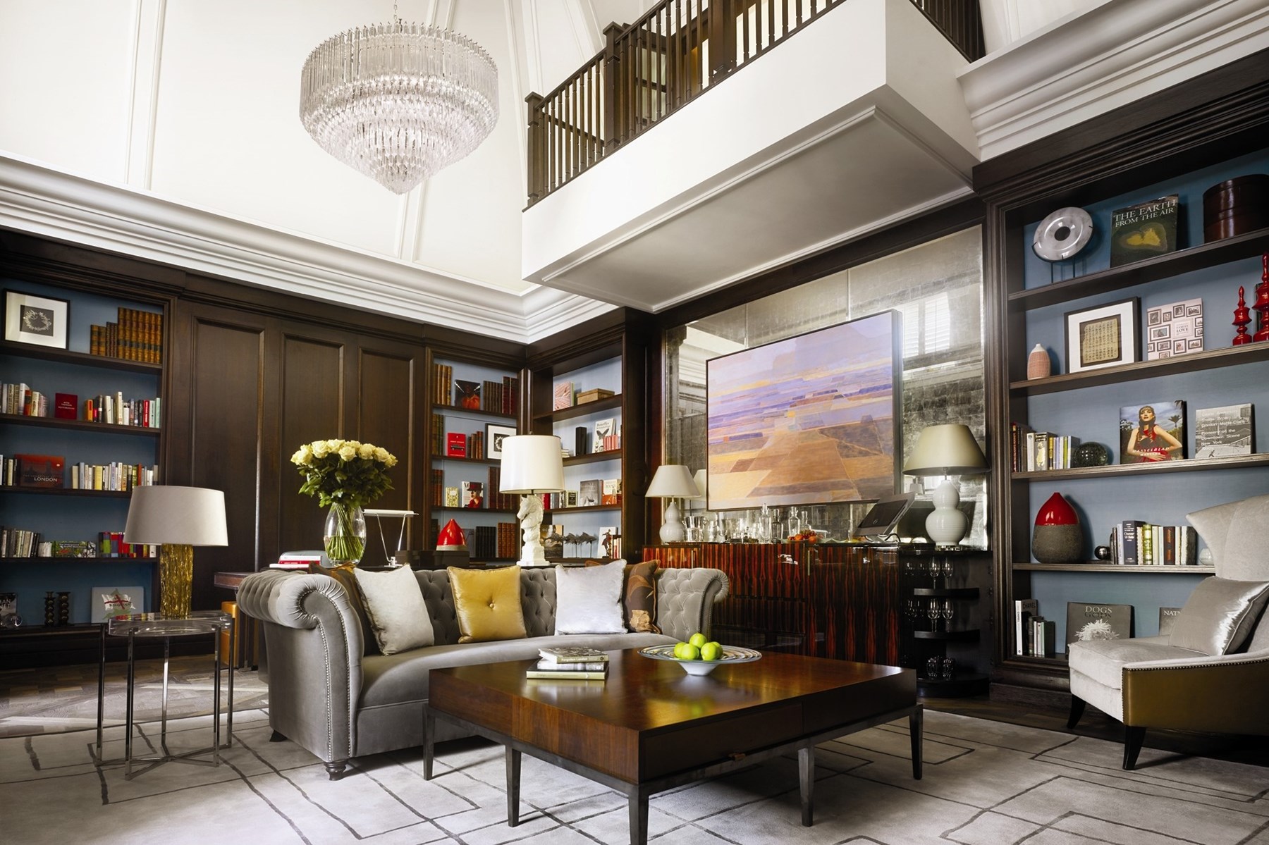 Corinthia London UK Writers Penthouse Double Height Lounge Corinthia Hotel London