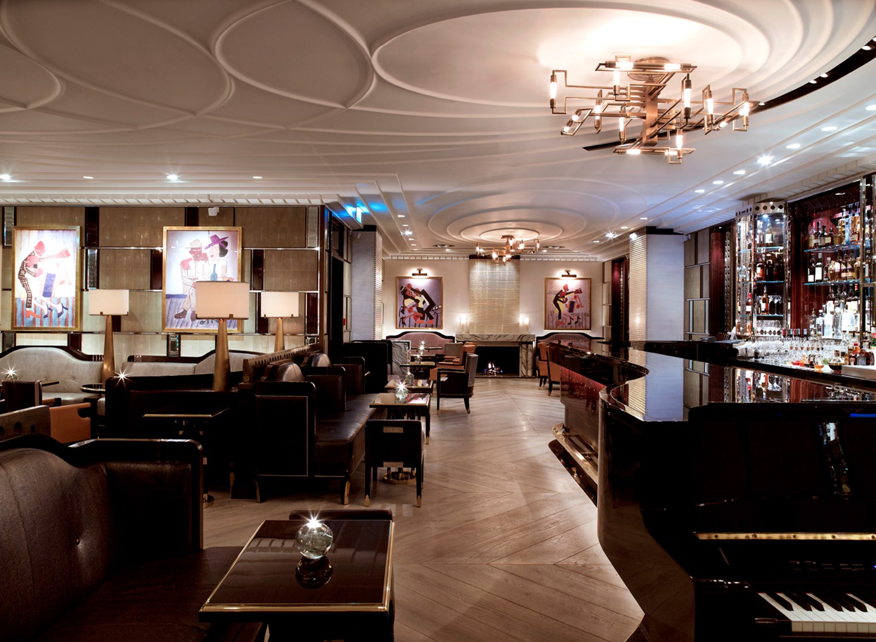 Corinthia London UK Bassoon Piano Bar Area Corinthia Hotel London