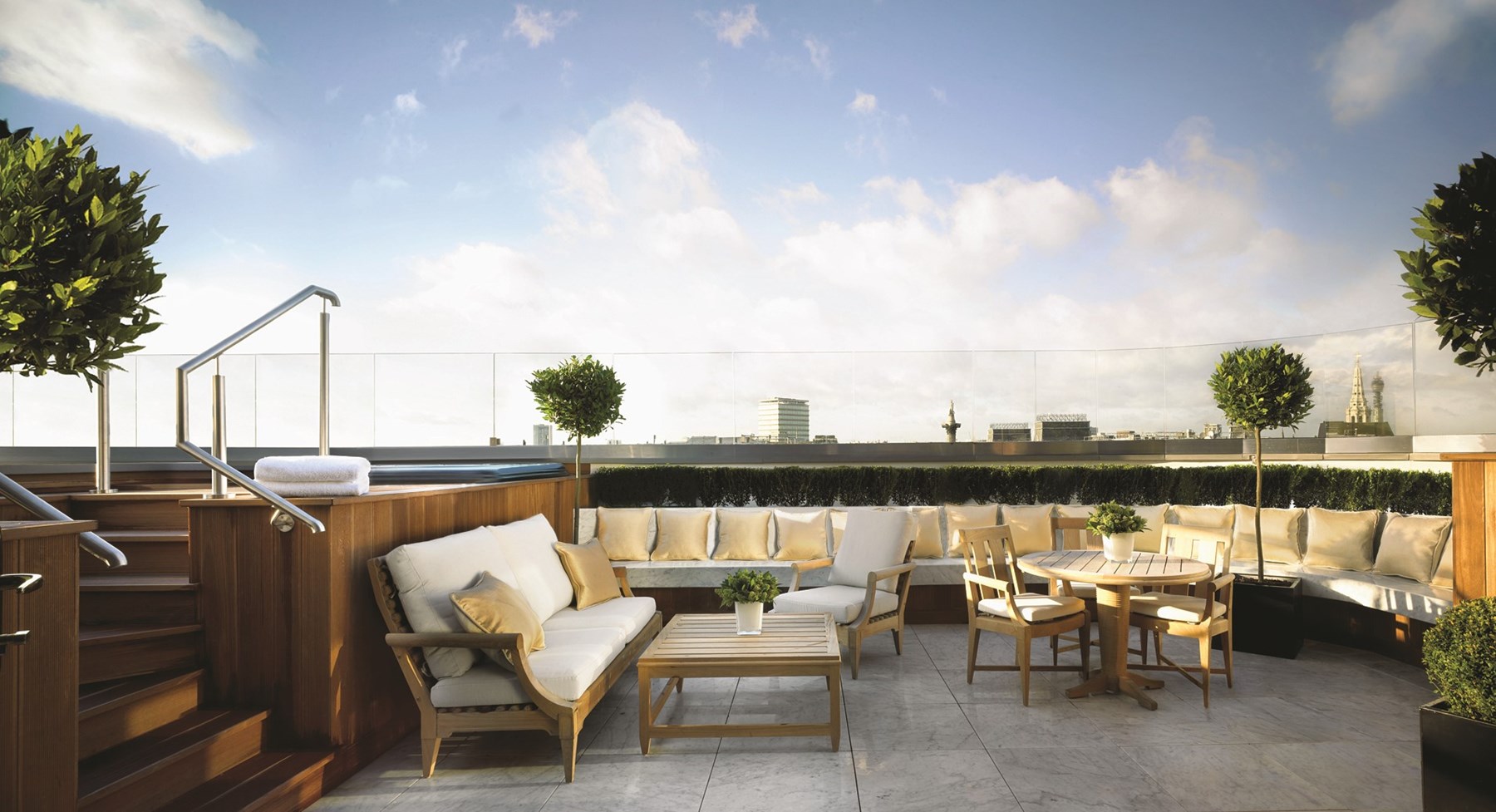 Corinthia London UK Hamilton Penthouse Terrace Vitality Bath Nelsons Column Corinthia Hotel London