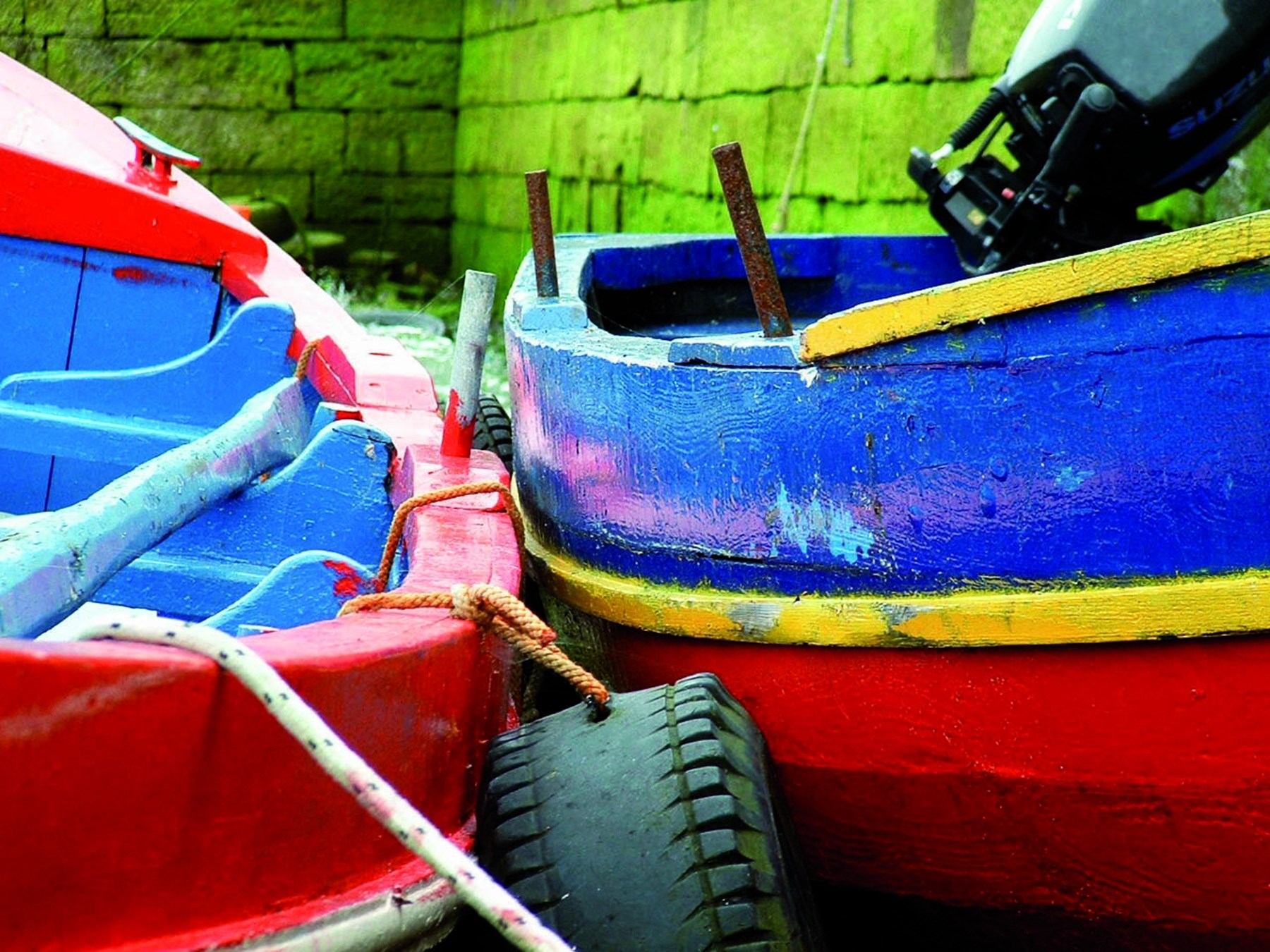 UK - Ireland Large Boats Tied Up At The Claddagh Galway City16 July 2013 013