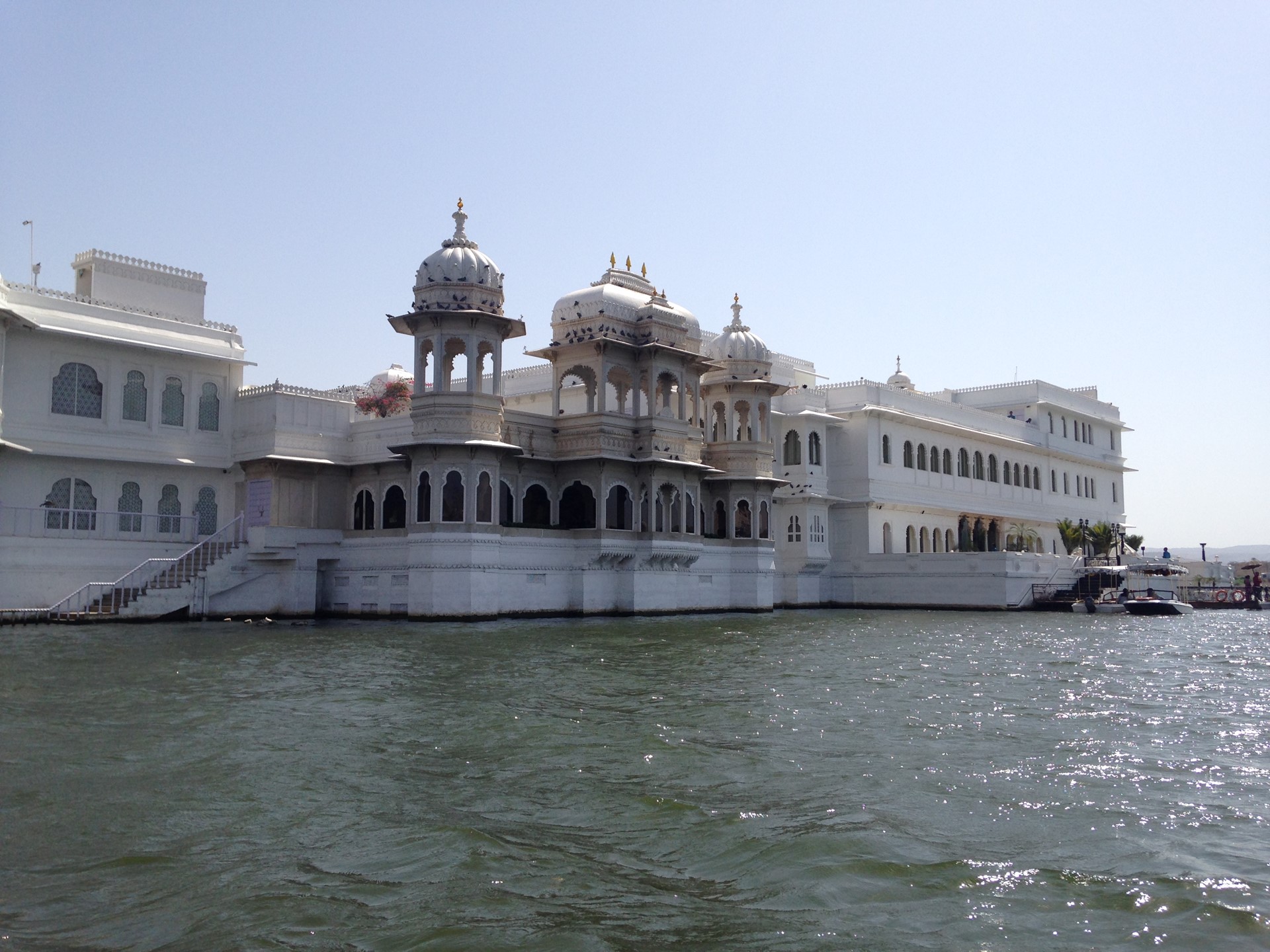 Lake Palace View On Approach By Boat