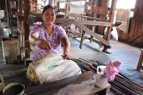 Lotus Silk Weaving in Burma (Myanmar)