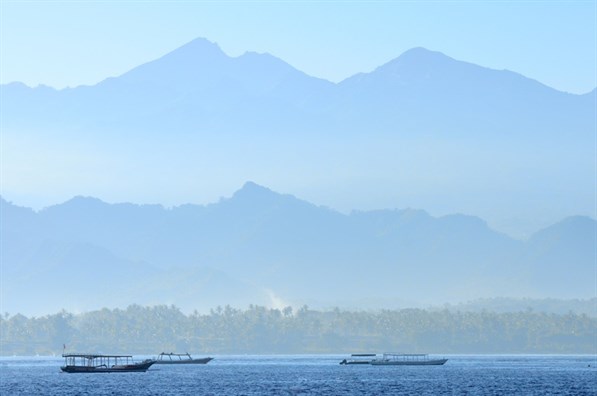 Indonesia Lombok Gili Archipelago Gili Air The Volcano Rinjani