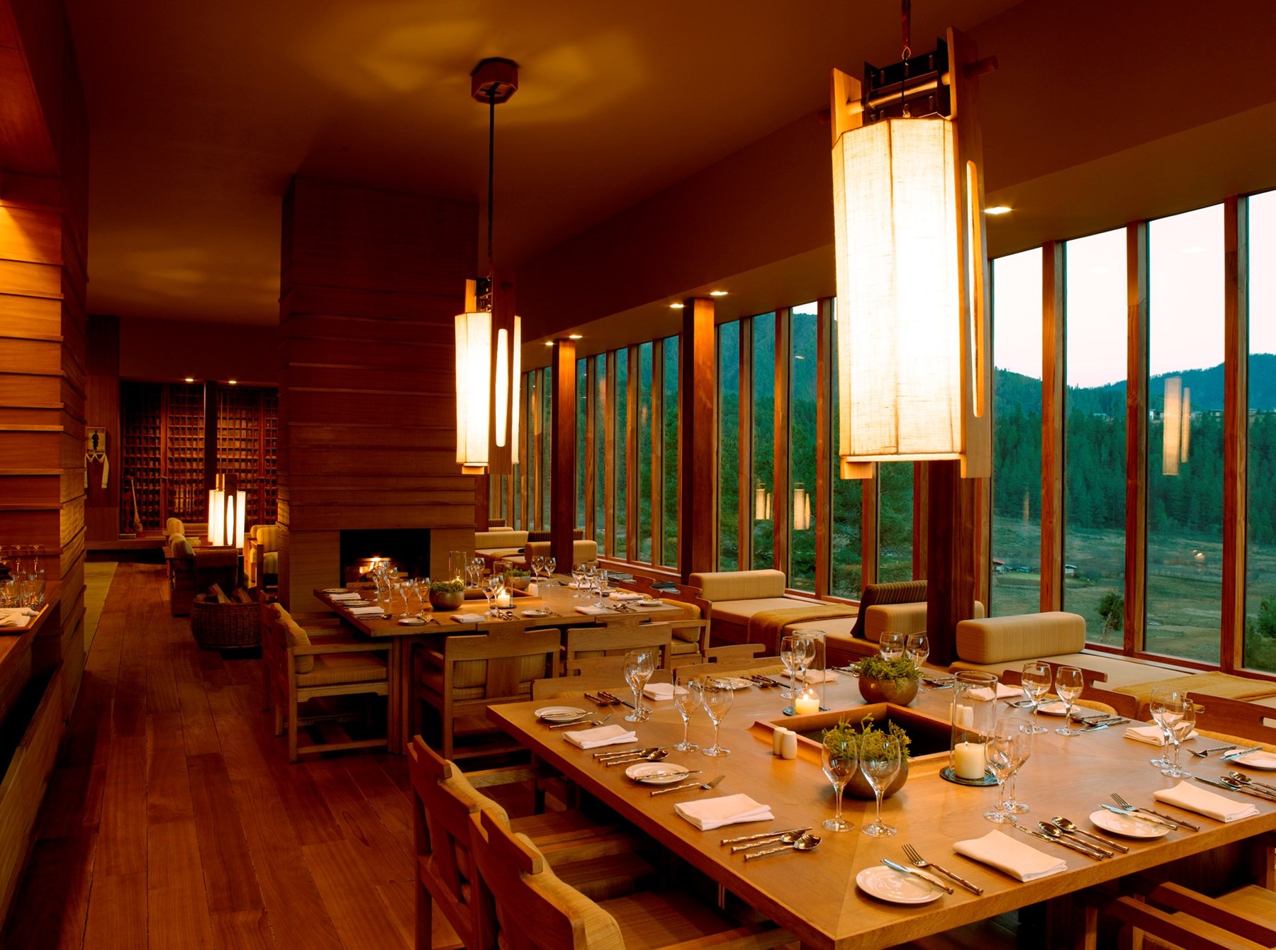 BHUTAN - Amankora Gangtey Dining Room