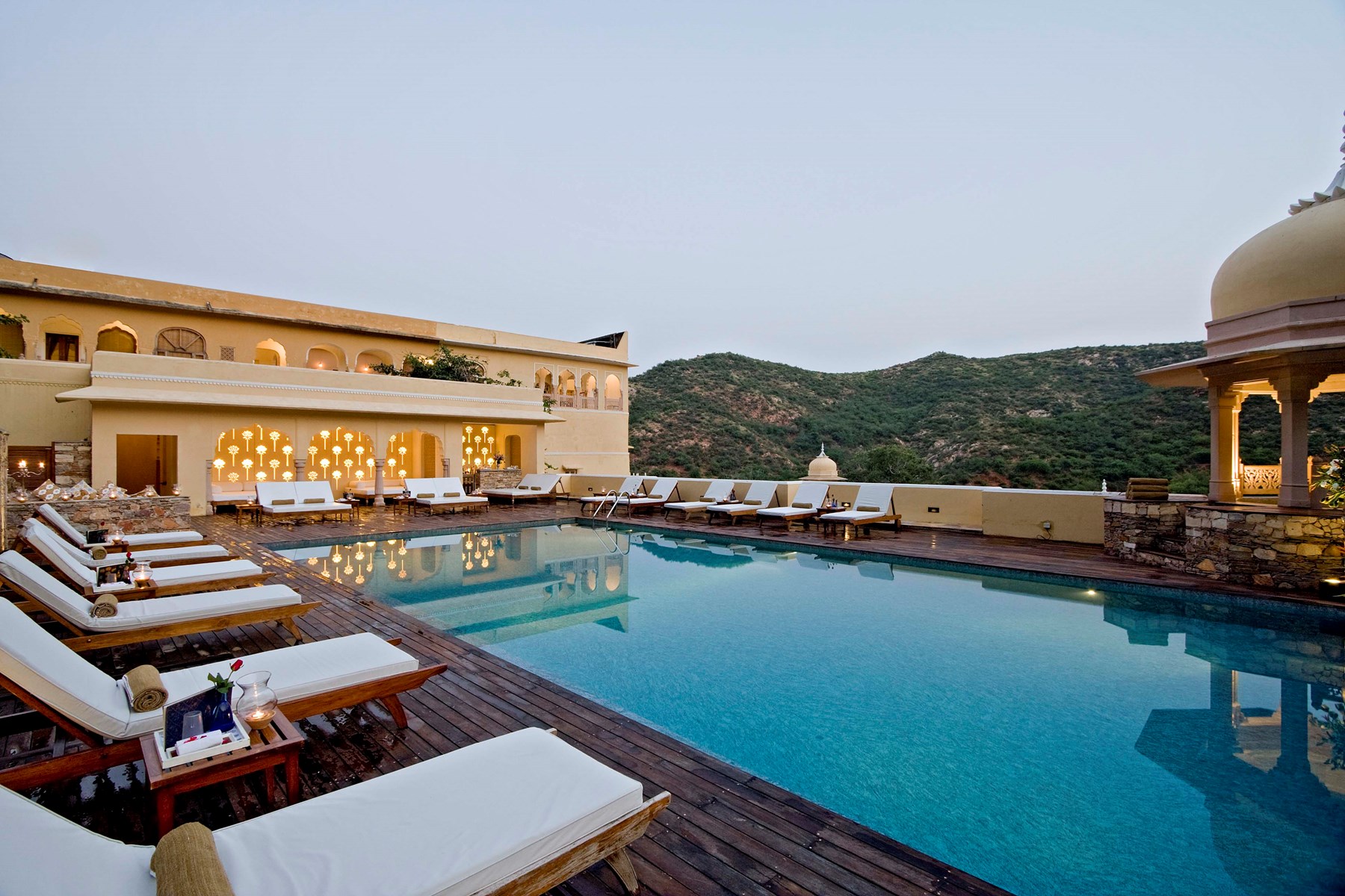 NORTH INDIA - Samode Palace Rooftop Pool