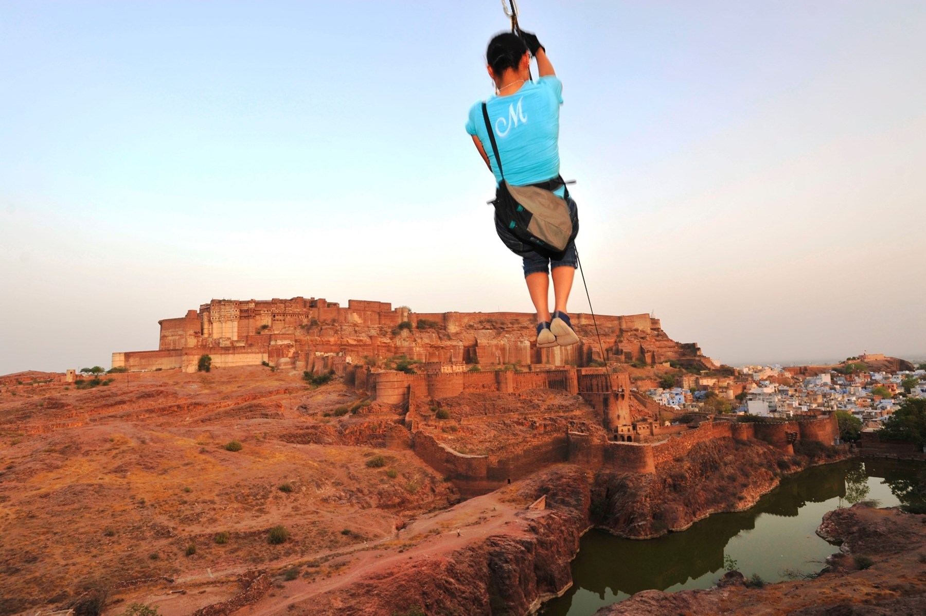 NORTH INDIA - Zip lining in Jodhpur