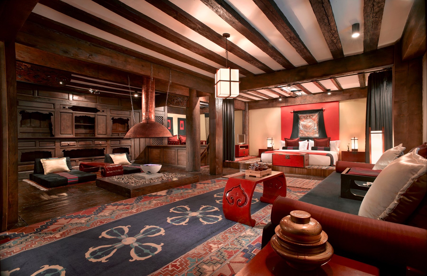 CHINA - Banyan Tree Ringha -  Lodge Living Room