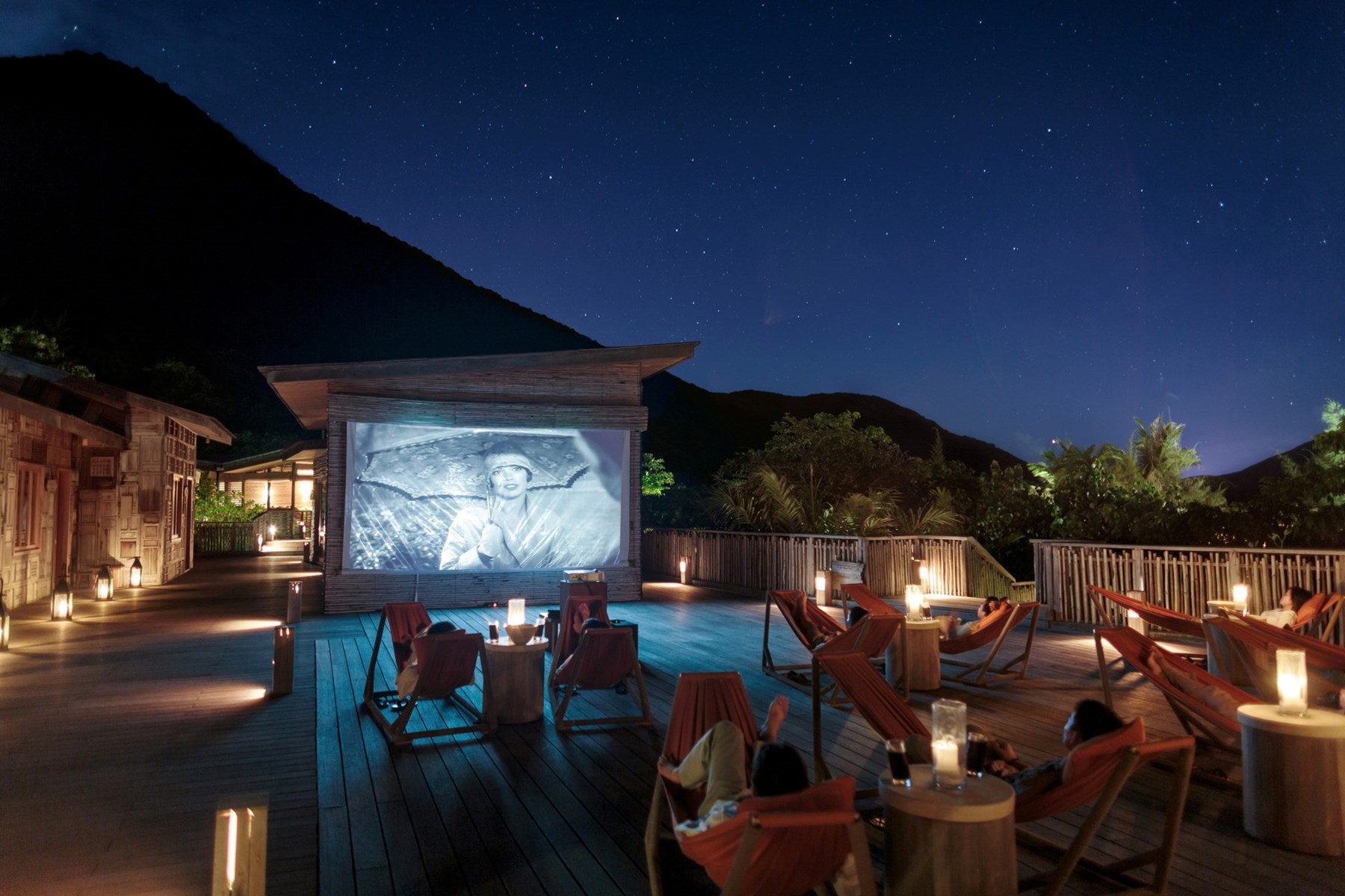 VIETNAM Six Senses Can Dao Movies At Night