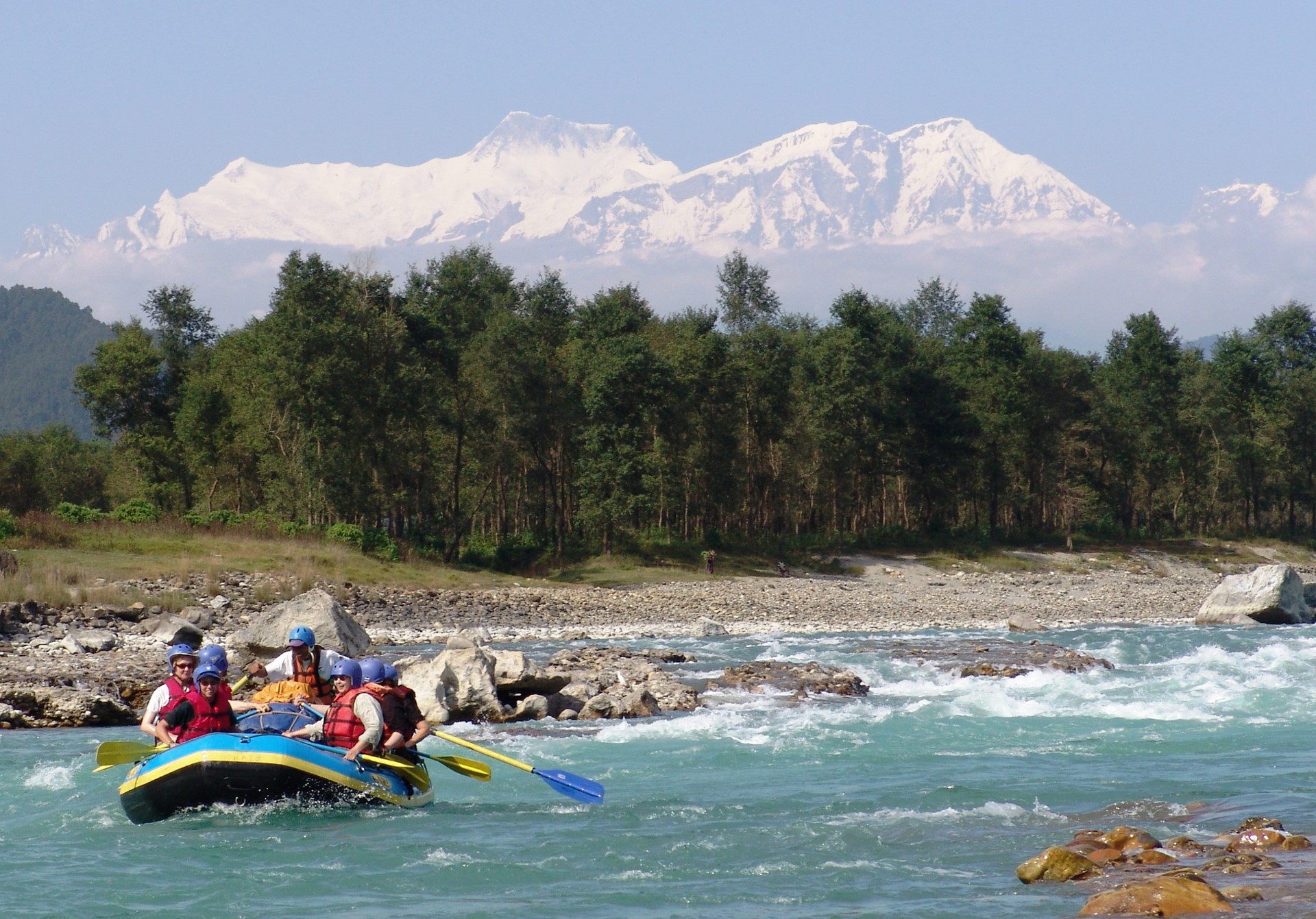 NEPAL Seti River With Annapurnas Backdrop