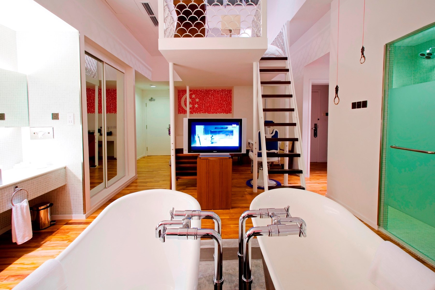 SINGAPORE New Majestic Hotel Attic Suite Samsui Flag By Justin Lee 2