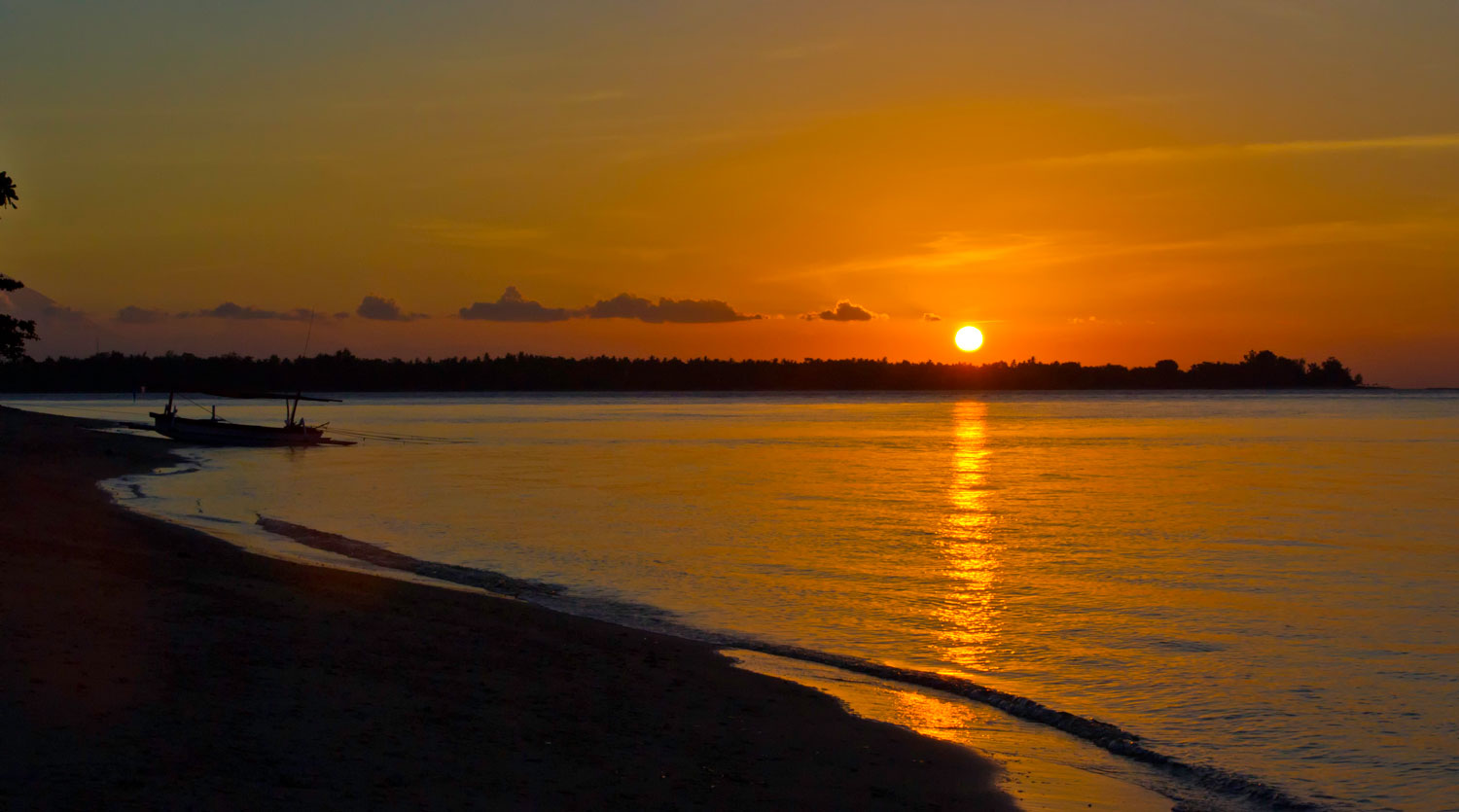 The Anandita Sunset Over The Gilis Lombok Indonesia