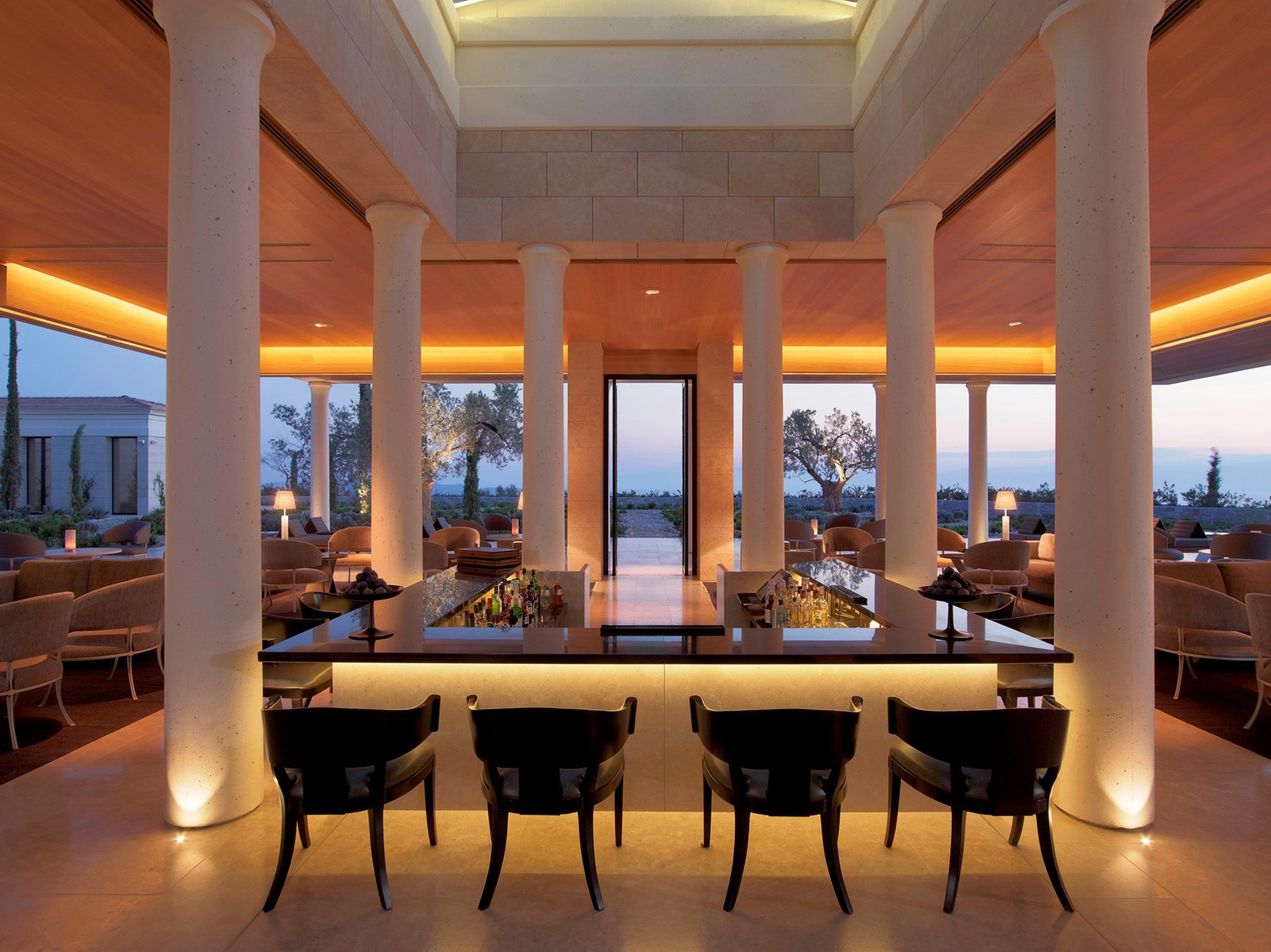 Amanzoe Living Room Bar