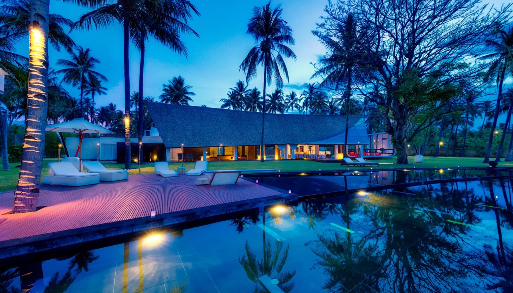 INDONESIA - Villa Sapi Villa View At Dusk