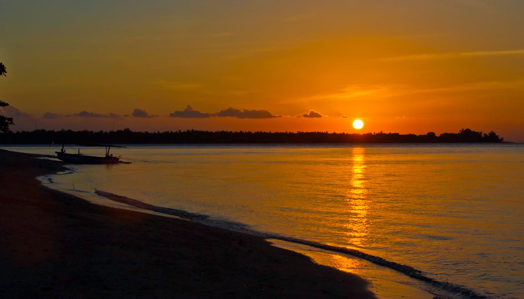 INDONESIA - The Anandita Sunset Over The Gilis Lombok Indonesia