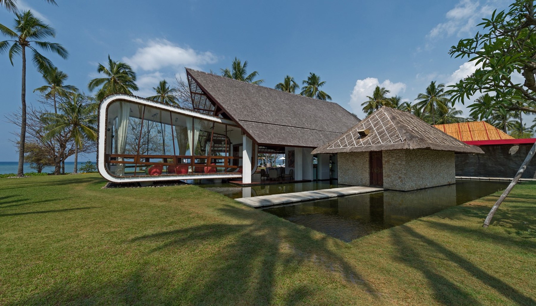 INDONESIA - Villa Sapi Entertainment Room View From Garden