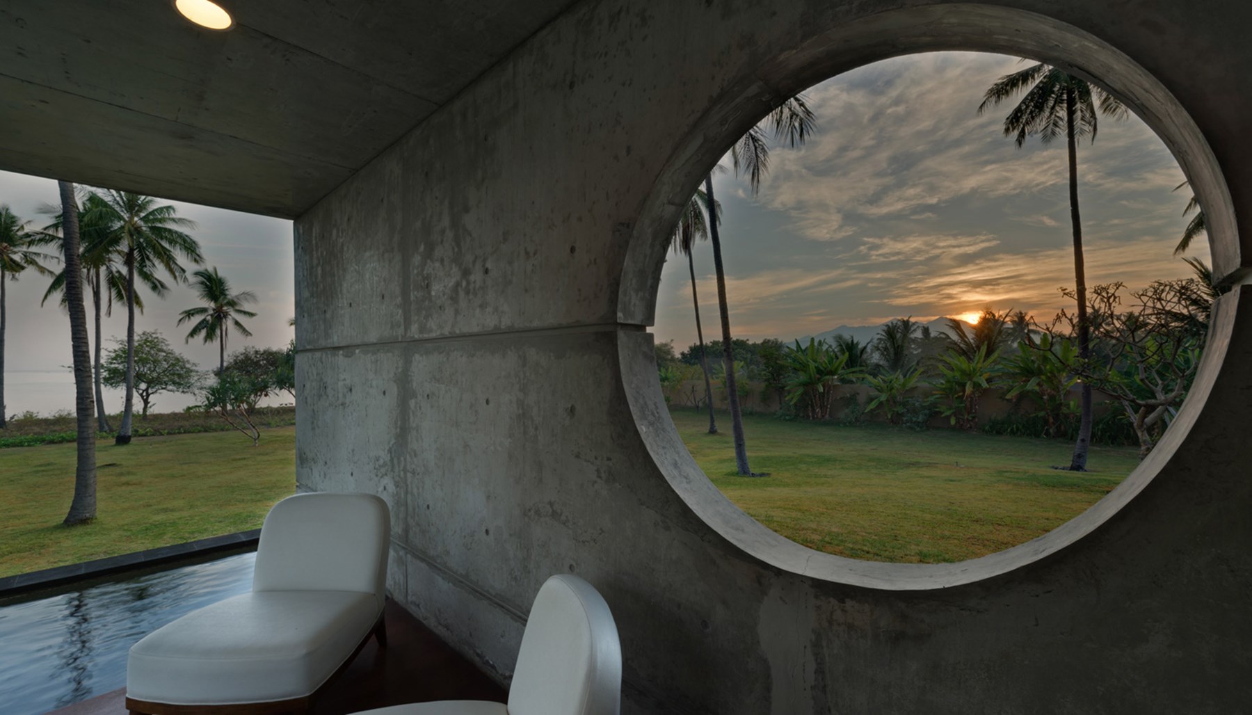 INDONESIA - Villa Sapi Sunrise From Upstair Guest House Balcony