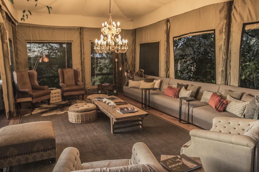 Nambwa Tented Lodge Bwabwata National Park Namibia 9 Nambwa Lounge