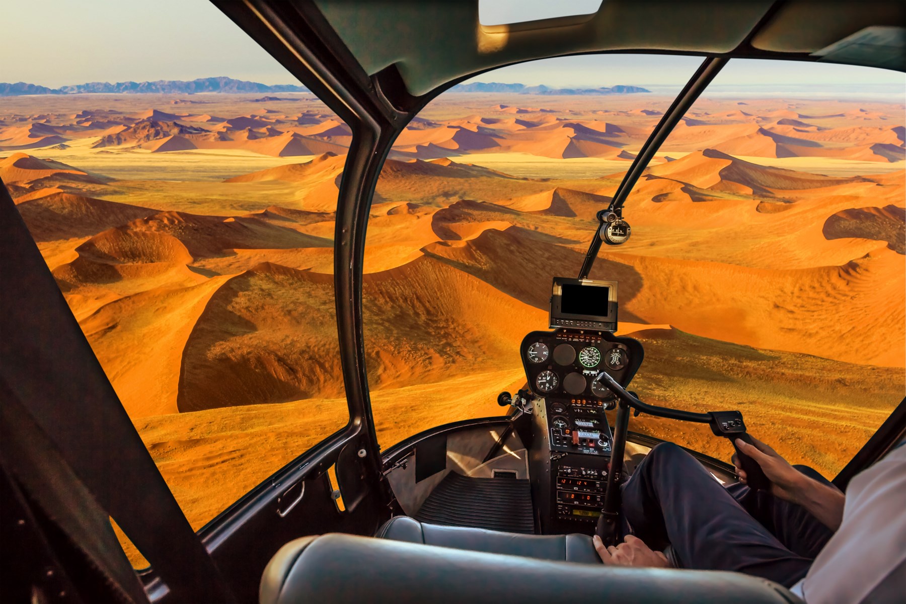 Namibia Helicopter In Dead Valley