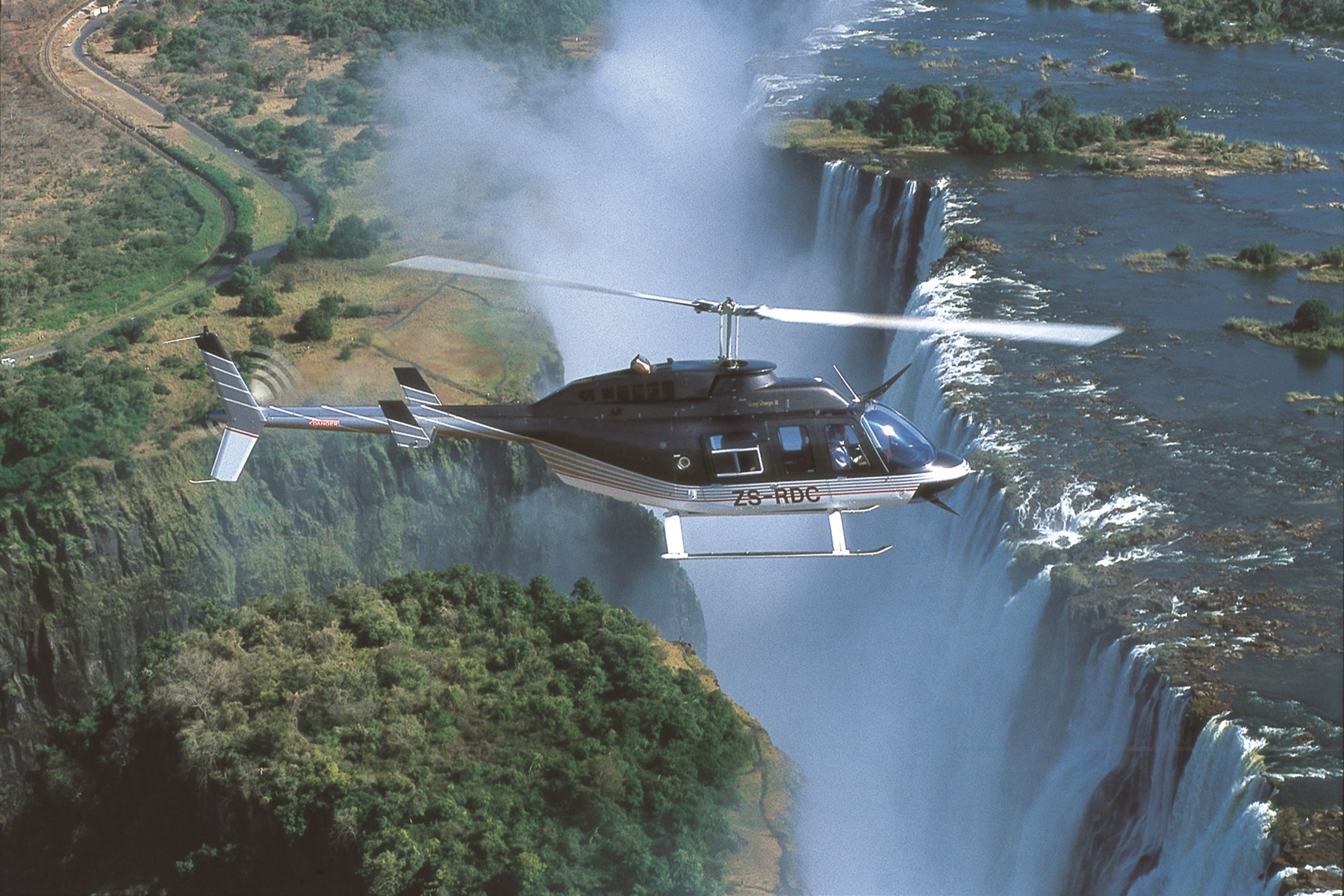 Zambia Stanley Safari Lodge Victoria Falls Helicopter 2