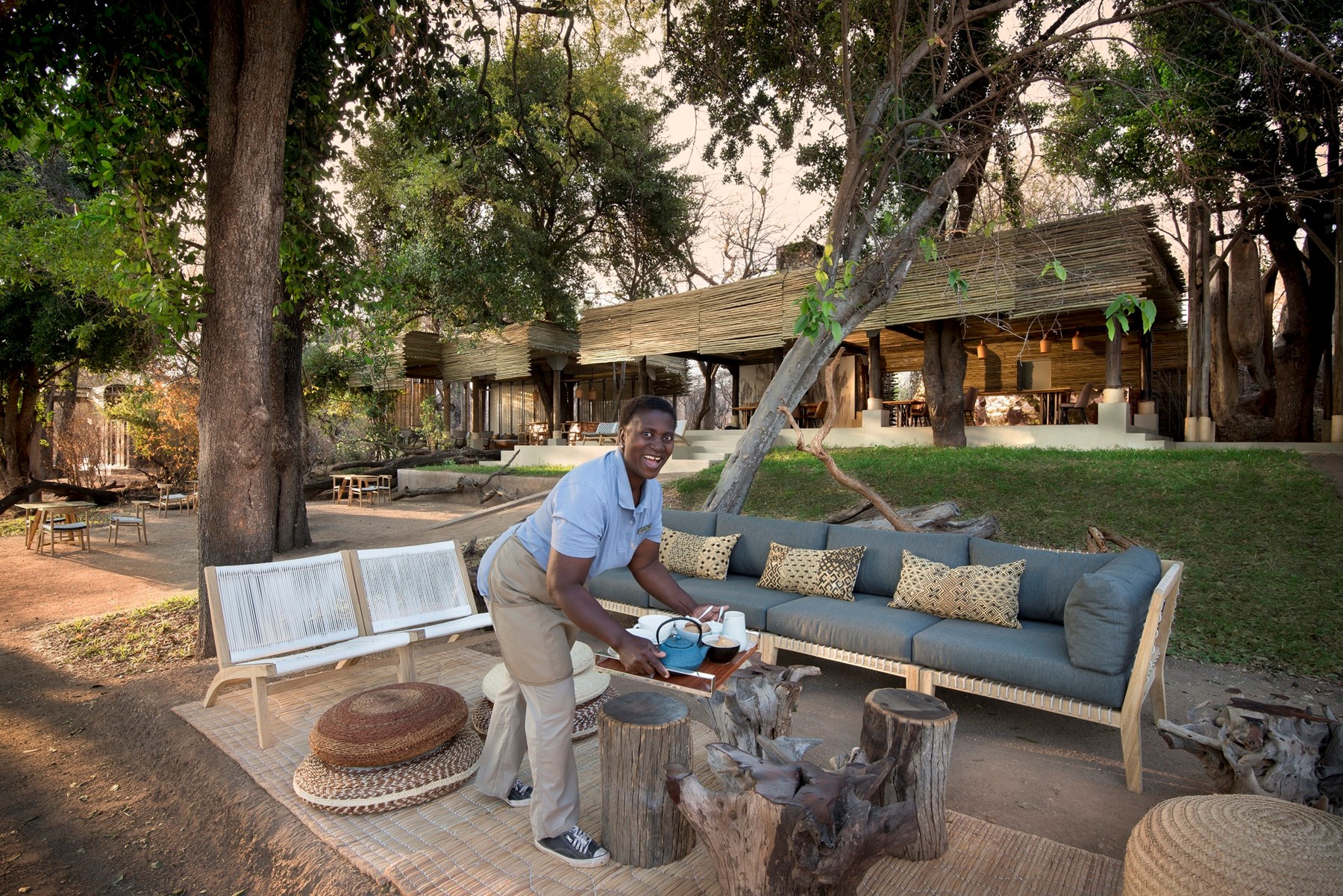 Zimbabwe Matetsi River Lodge Victoria Falls Matetsi River Lodge Outdoor Guest Area 2