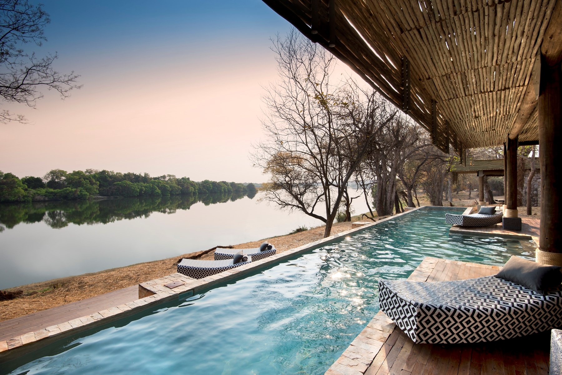 Zimbabwe Matetsi River Lodge Victoria Falls Matetsi River Lodge Pool 1