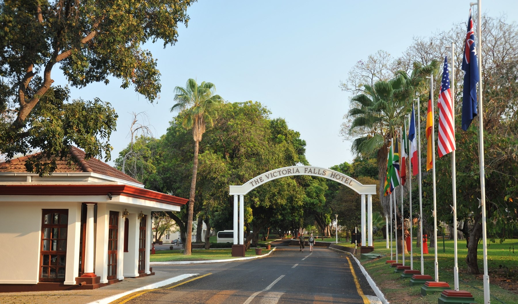 Zimbabwe Victoria Falls Hotel Victoria Falls Main Gate Entrance1