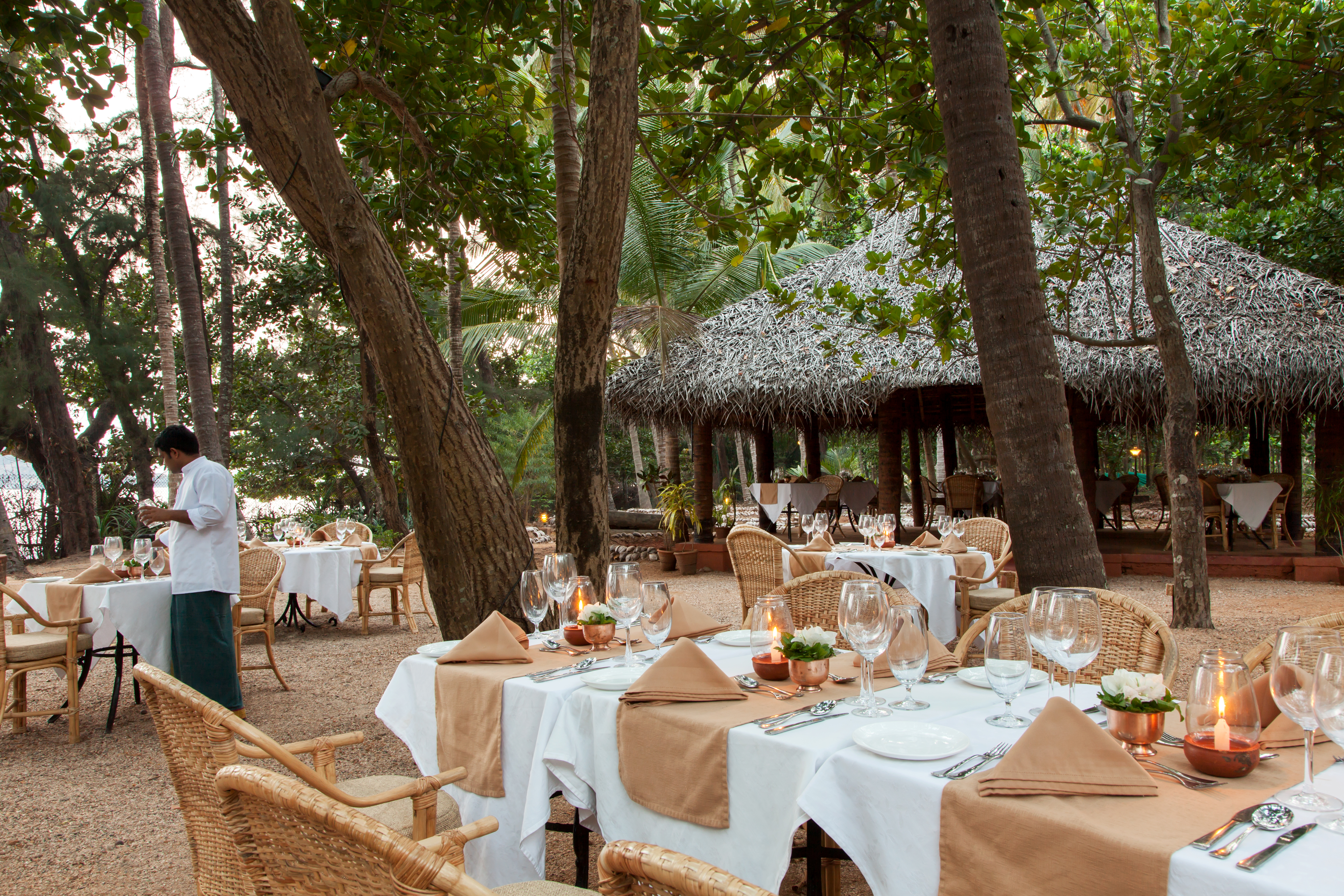 SwaSwara Ayurveda and Yoga on Om Beach_outdoor dining (2).jpg