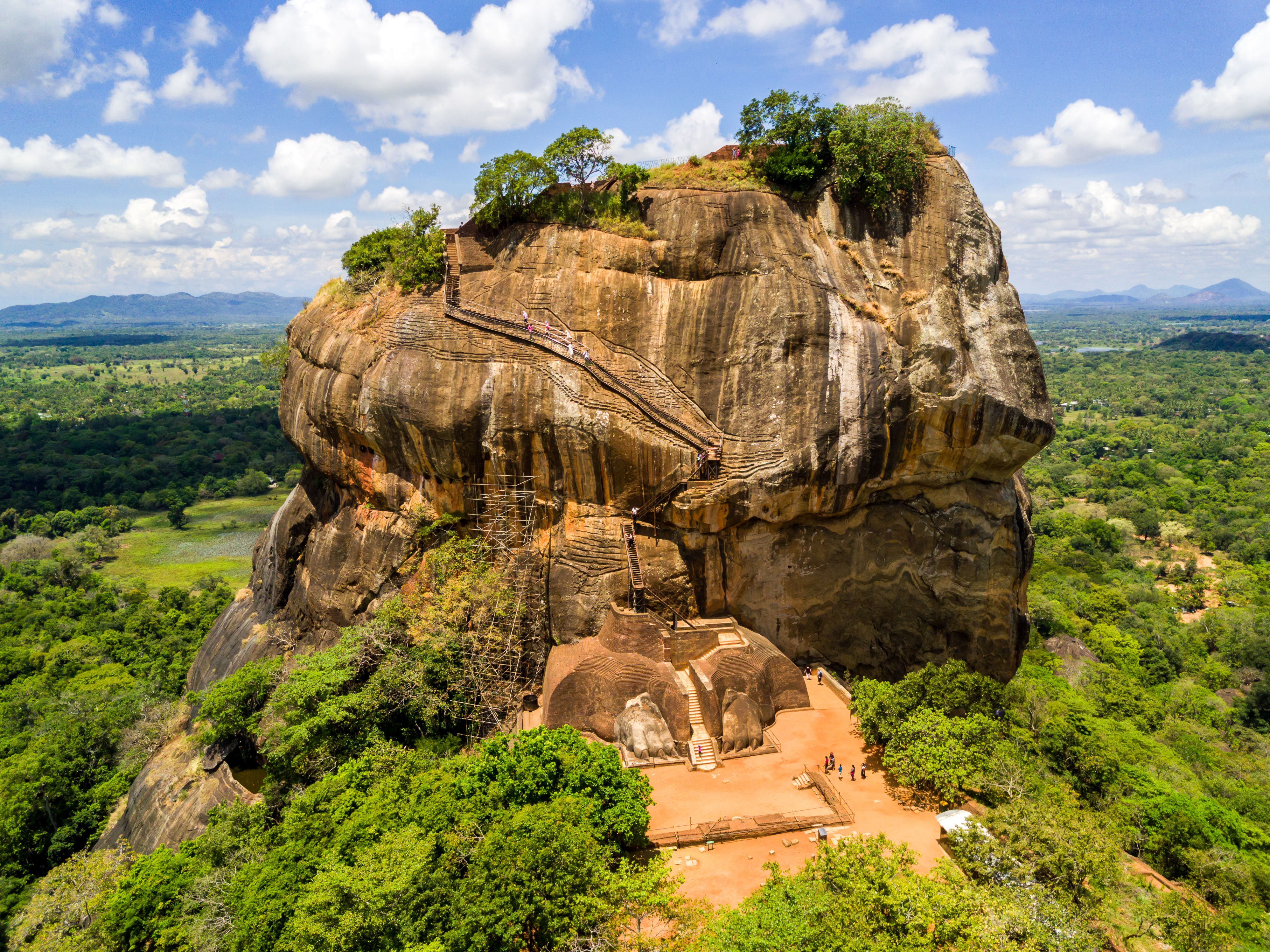 Sigiriya or the Lion Rock in Dambulla, Sri Lanka